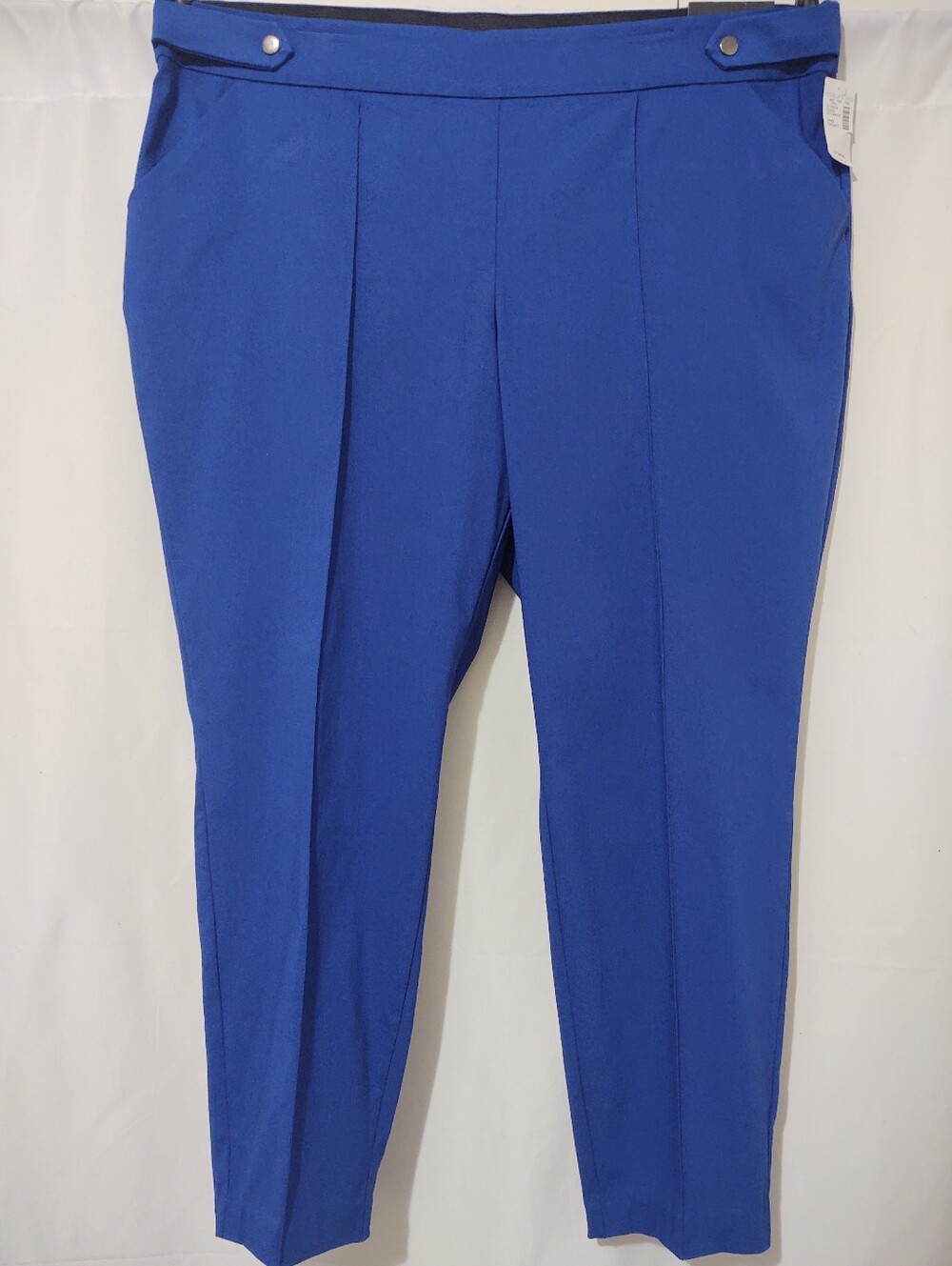 Maurices Pants Womens 24W Blue Skinny Ankle Bengaline Pull On Stretch High Rise